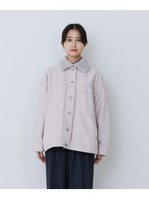 【congés payés】【FAVE】ボアカラーブルゾン 詳細画像 ブラック 12