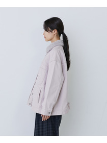 【congés payés】【FAVE】ボアカラーブルゾン 詳細画像 ブラック 13