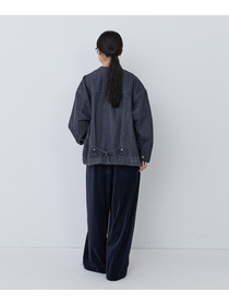 【congés payés】【FAVE】ボアカラーブルゾン 詳細画像 ブラック 17