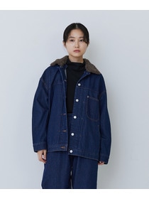 【congés payés】【FAVE】ボアカラーブルゾン 詳細画像 ブラック 28