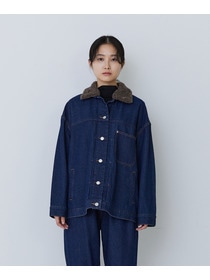 【congés payés】【FAVE】ボアカラーブルゾン 詳細画像 ブラック 29