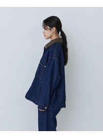 【congés payés】【FAVE】ボアカラーブルゾン 詳細画像 ブラック 30