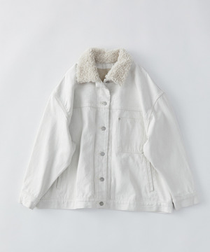 【congés payés】【FAVE】ボアカラーブルゾン 詳細画像 キナリ 1