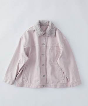 【congés payés】【FAVE】ボアカラーブルゾン 詳細画像 ピンク 1