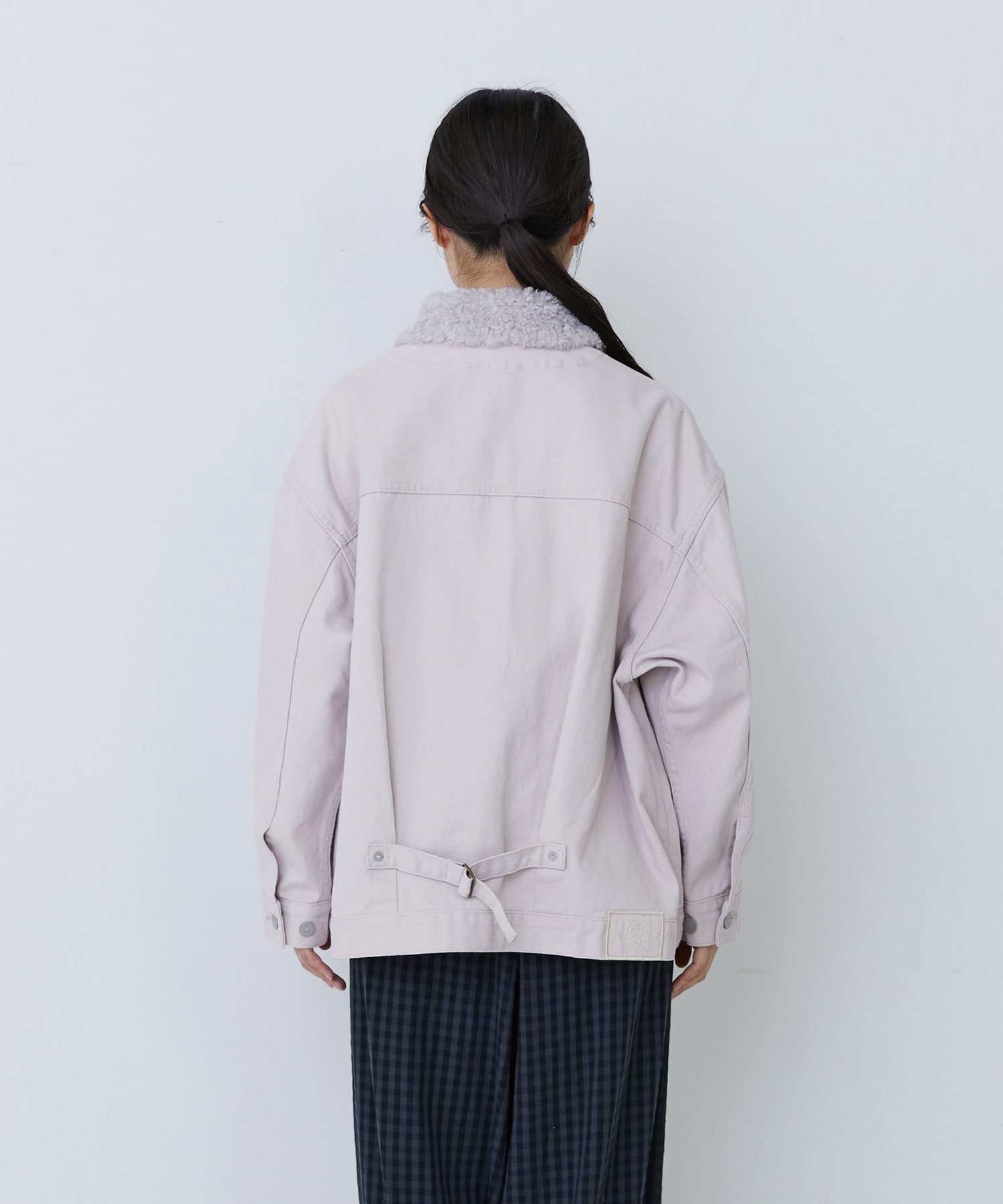 【congés payés】【FAVE】ボアカラーブルゾン 詳細画像 ブラック 14