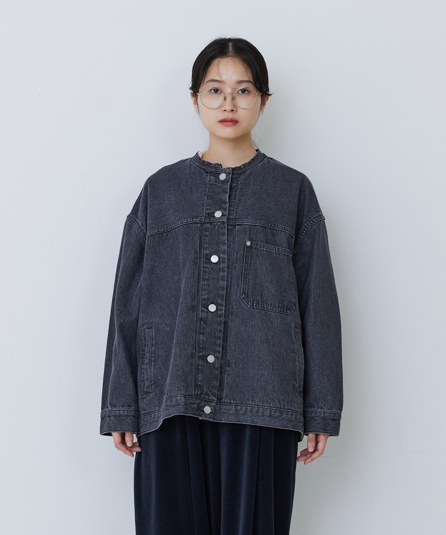 【congés payés】【FAVE】ボアカラーブルゾン 詳細画像 ブラック 19