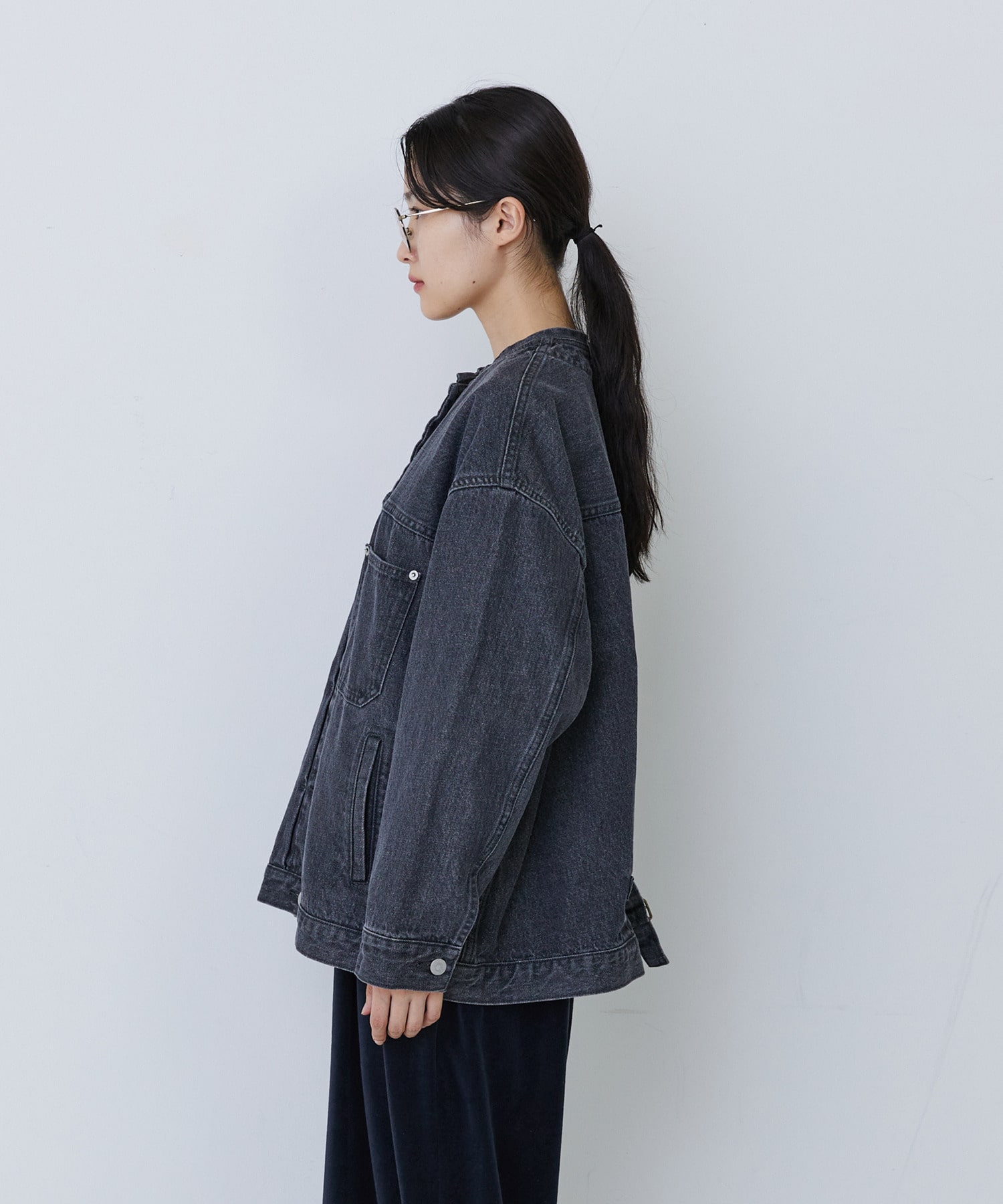 【congés payés】【FAVE】ボアカラーブルゾン 詳細画像 ブラック 20