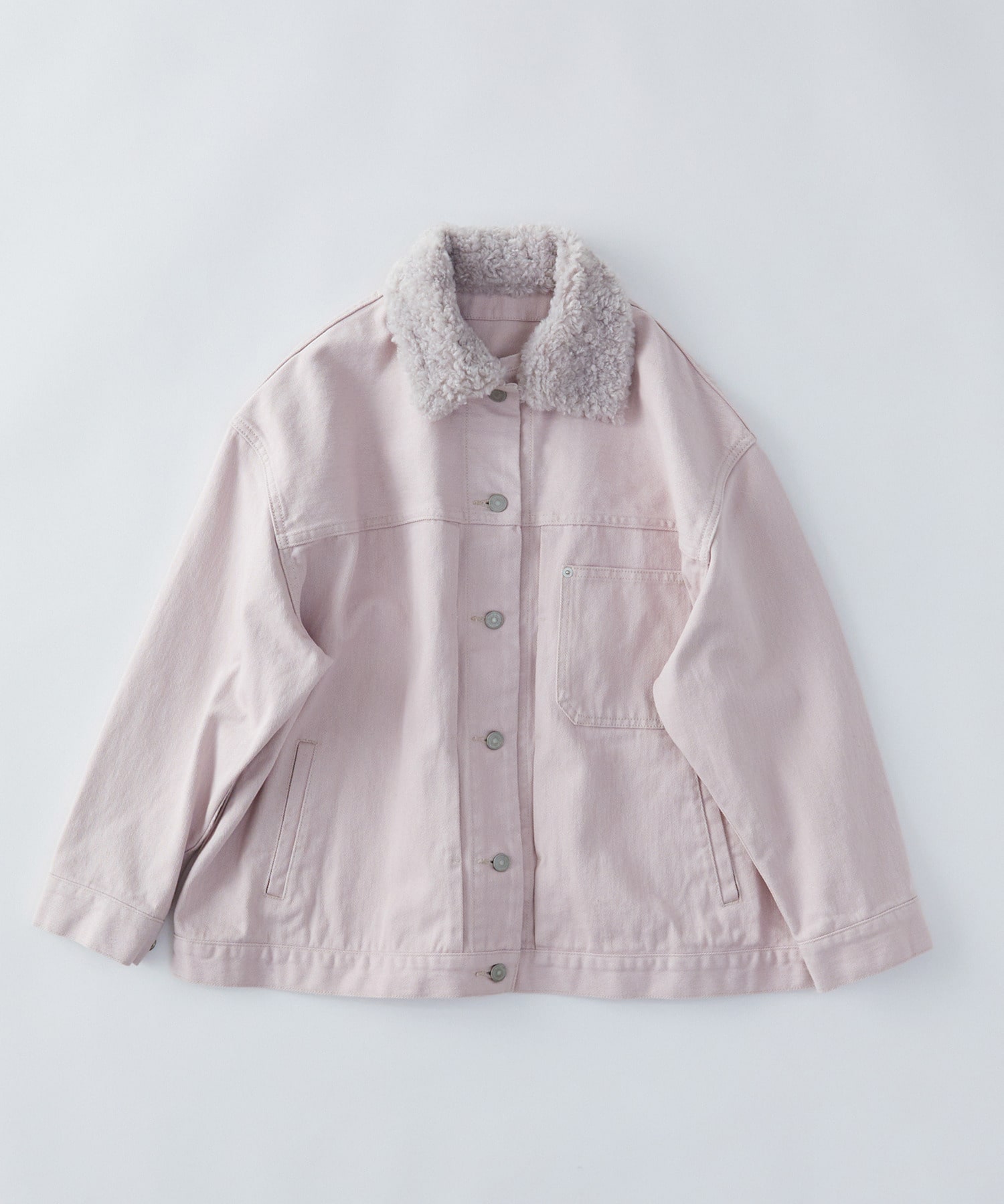 【congés payés】【FAVE】ボアカラーブルゾン 詳細画像 ピンク 1