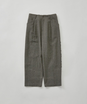 【congés payés】サイドフリンジコットンパンツ 詳細画像 ブラック系その他 1