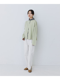 【congés payés】【2way】ミラノリブニットカーディガン 詳細画像 パープル 1