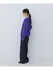 【congés payés】【2way】ミラノリブニットカーディガン 詳細画像 パープル 10