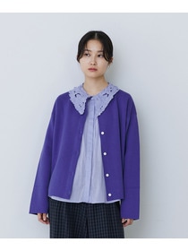 【congés payés】【2way】ミラノリブニットカーディガン 詳細画像 パープル 13