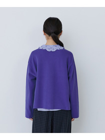 【congés payés】【2way】ミラノリブニットカーディガン 詳細画像 パープル 16