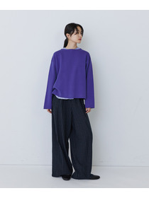 【congés payés】【2way】ミラノリブニットカーディガン 詳細画像 パープル 17