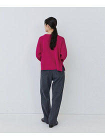 【congés payés】【2way】ミラノリブニットカーディガン 詳細画像 パープル 21