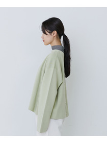 【congés payés】【2way】ミラノリブニットカーディガン 詳細画像 パープル 7