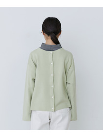 【congés payés】【2way】ミラノリブニットカーディガン 詳細画像 パープル 8