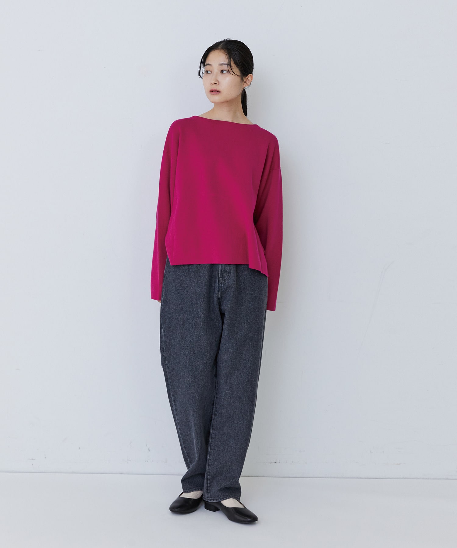 【congés payés】【2way】ミラノリブニットカーディガン 詳細画像 パープル 23