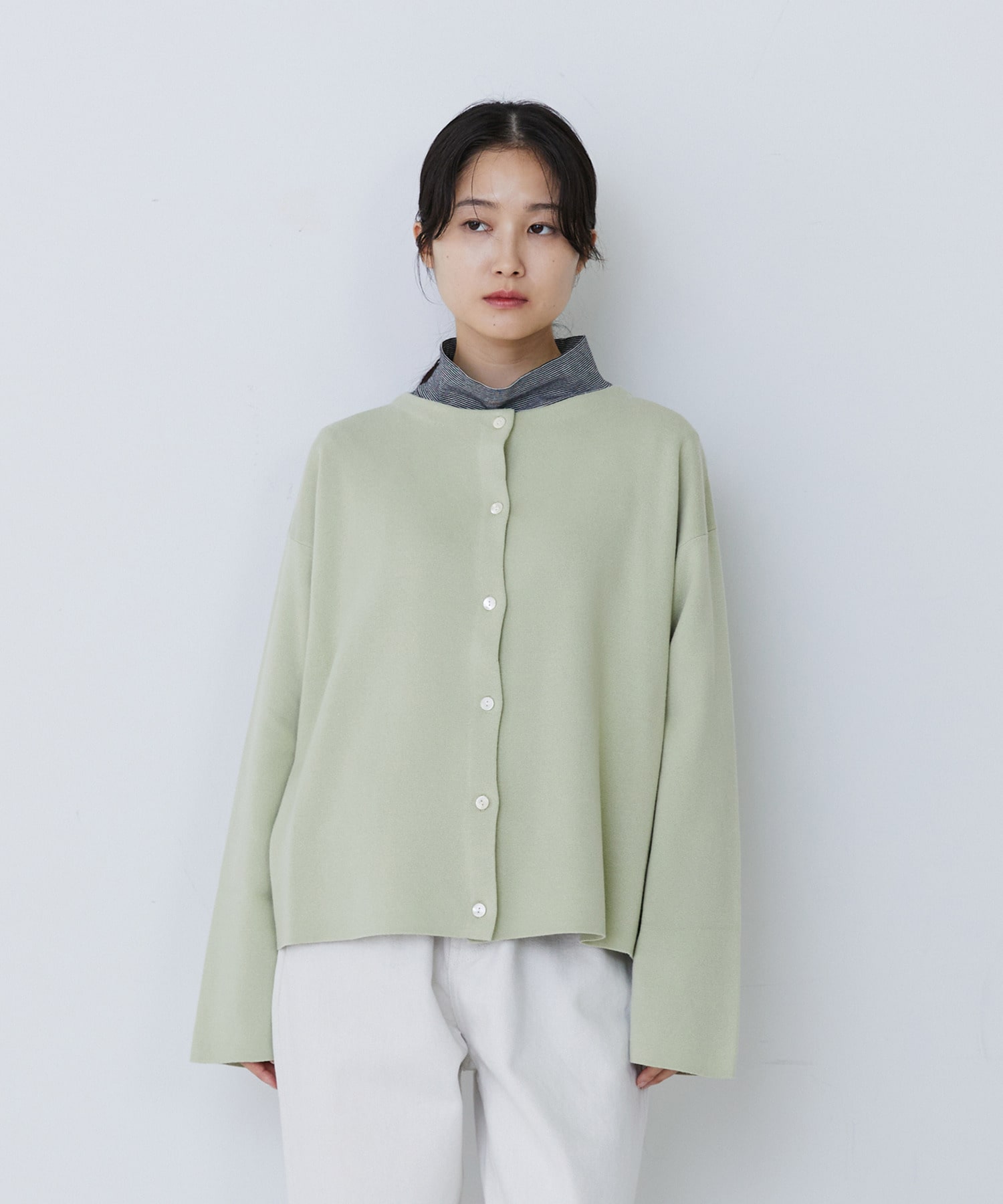 【congés payés】【2way】ミラノリブニットカーディガン 詳細画像 パープル 5