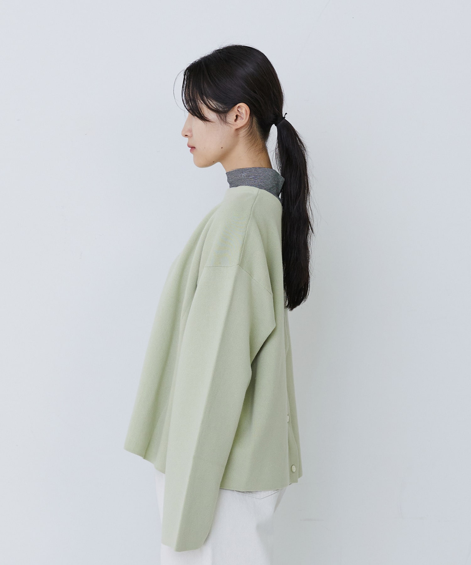 【congés payés】【2way】ミラノリブニットカーディガン 詳細画像 パープル 7