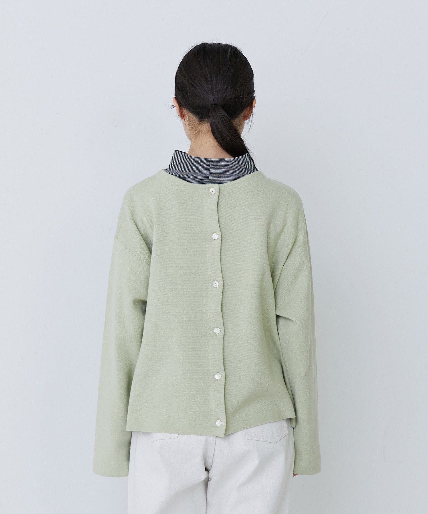 【congés payés】【2way】ミラノリブニットカーディガン 詳細画像 パープル 8