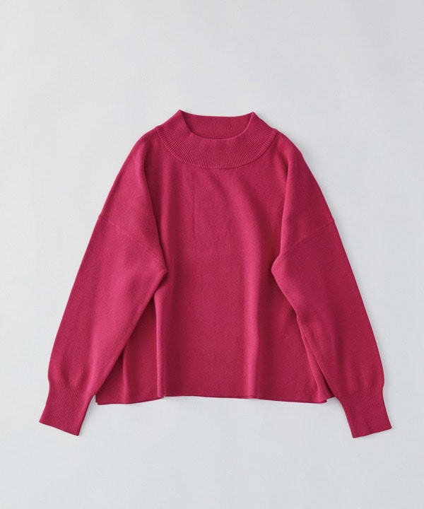 【congés payés】ミラノリブモックネックニットプルオーバー