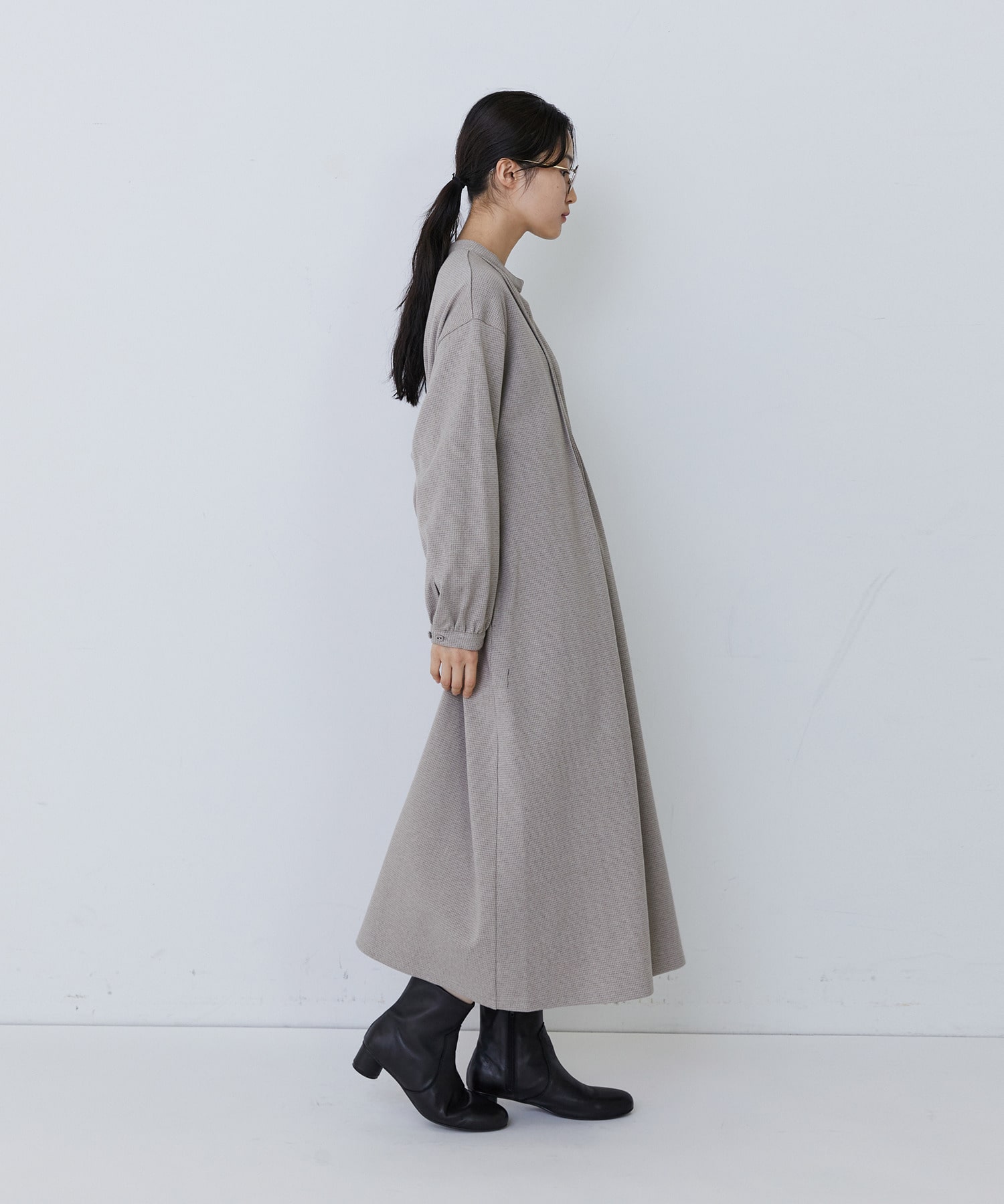 【congés payés】フロントタックカットソーワンピース 詳細画像 グレー系その他 10