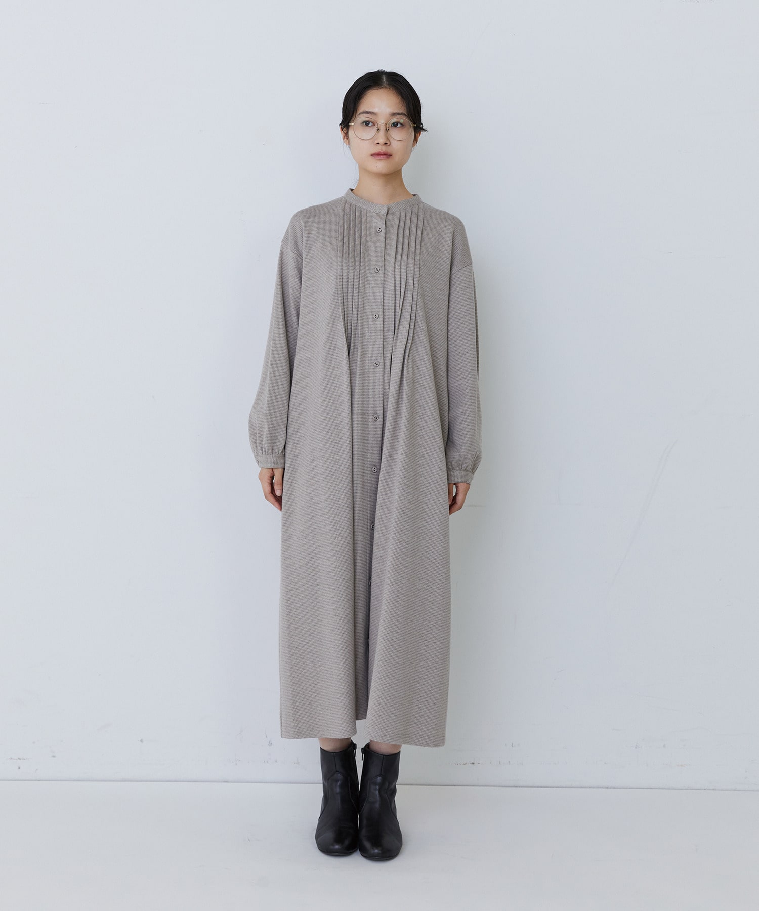 【congés payés】フロントタックカットソーワンピース 詳細画像 グレー系その他 13