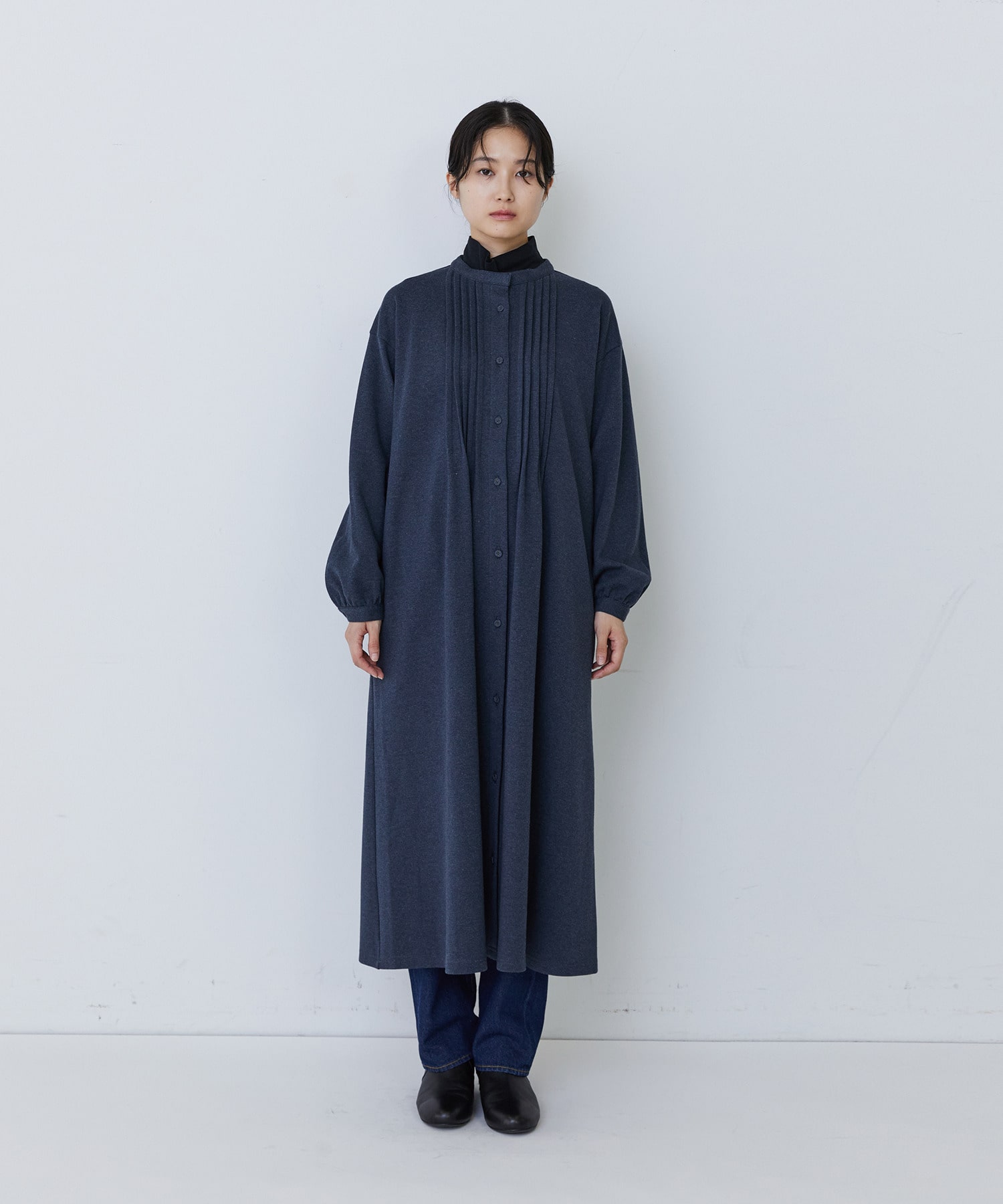 【congés payés】フロントタックカットソーワンピース 詳細画像 グレー系その他 6