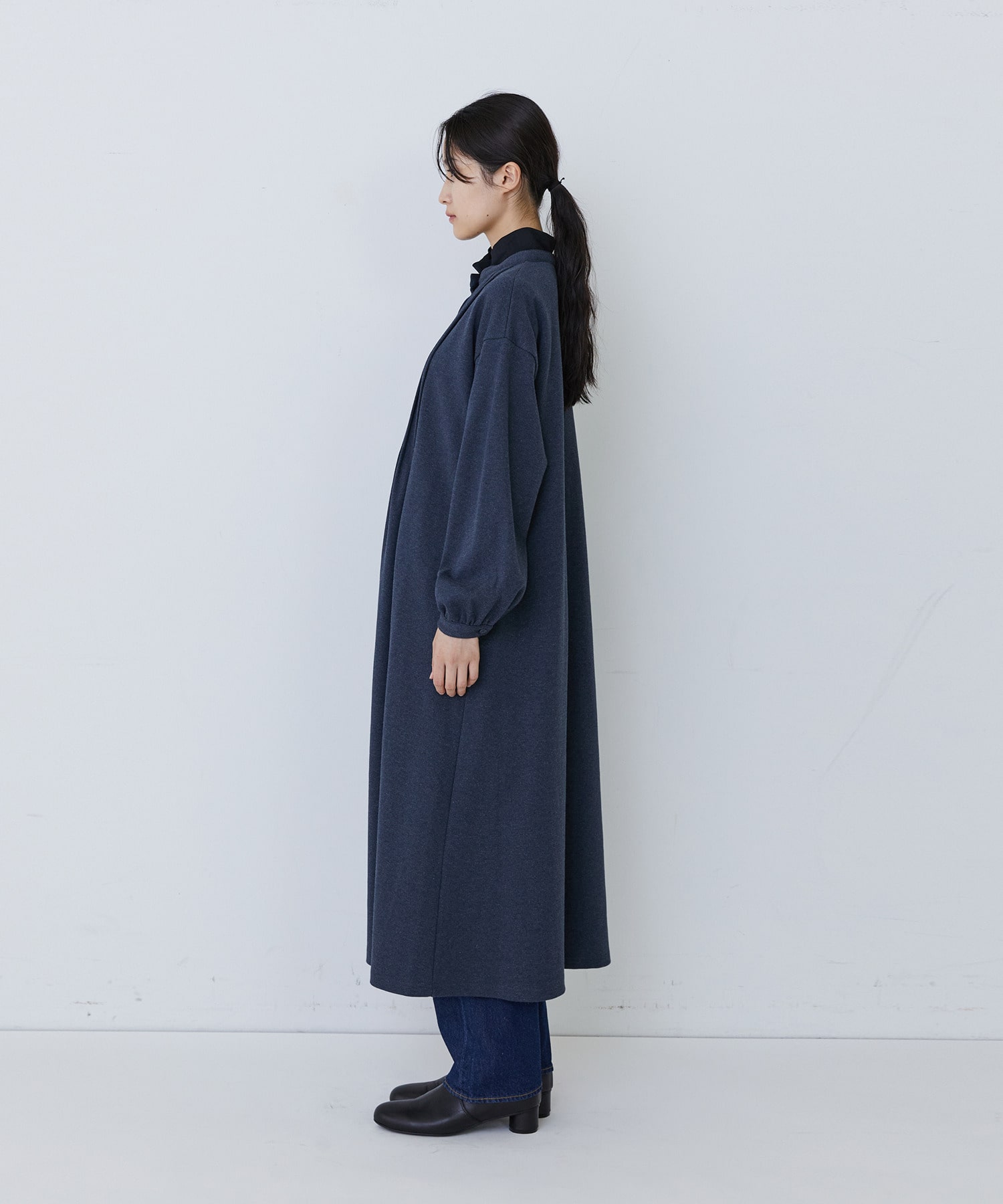 【congés payés】フロントタックカットソーワンピース 詳細画像 グレー系その他 7