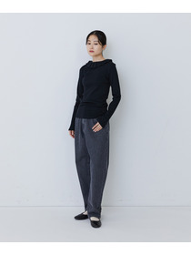 【congés payés】フリルカラーインナーカットソー 詳細画像 ブラック 8