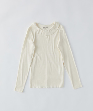 【congés payés】フリルカラーインナーカットソー 詳細画像 キナリ 1