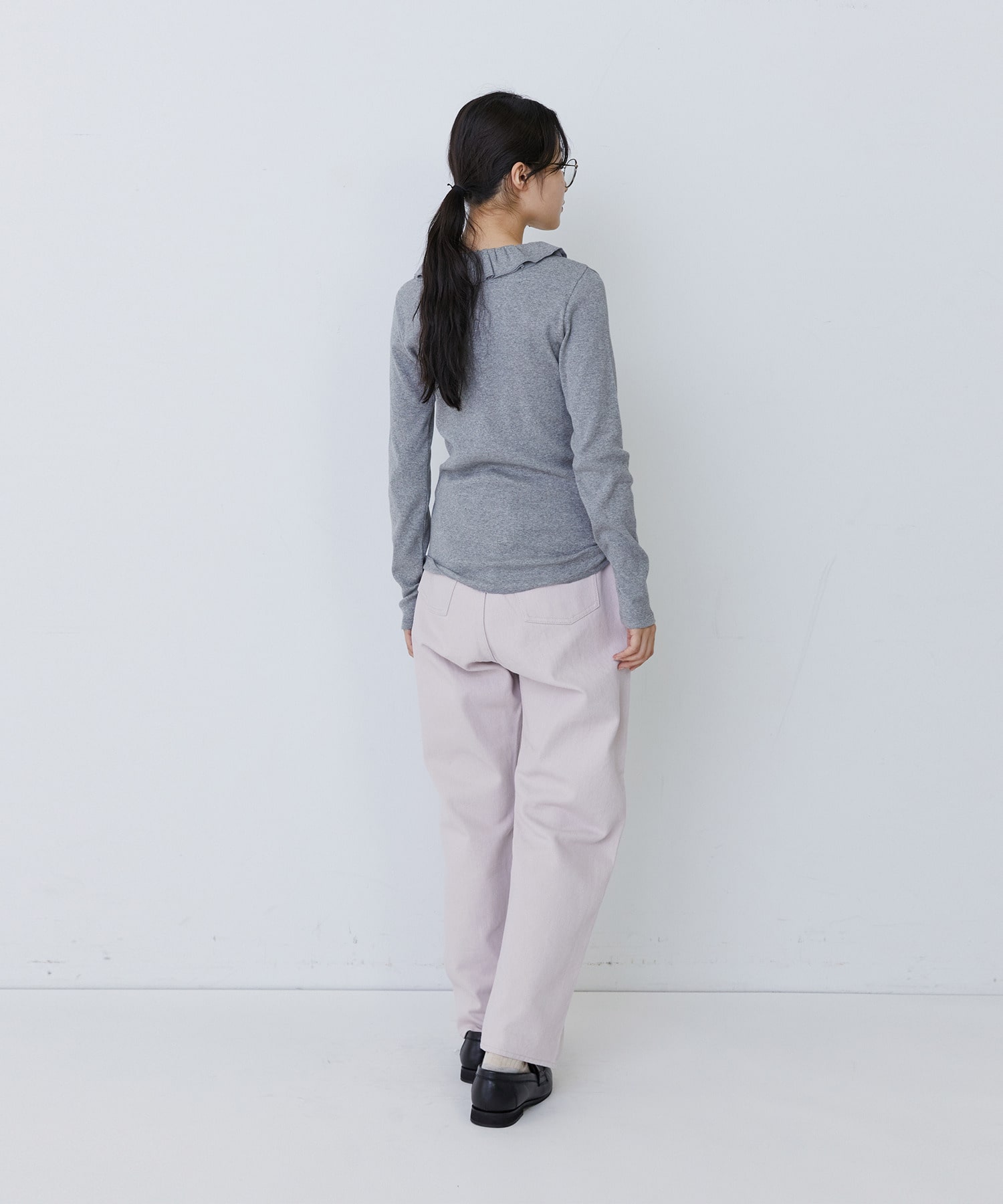 【congés payés】フリルカラーインナーカットソー 詳細画像 ブラック 17