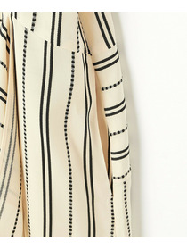 【MOGA Collection】MOGA Collection　レーヨンポリストライプワンピース 詳細画像 ホワイト×ブラック 25