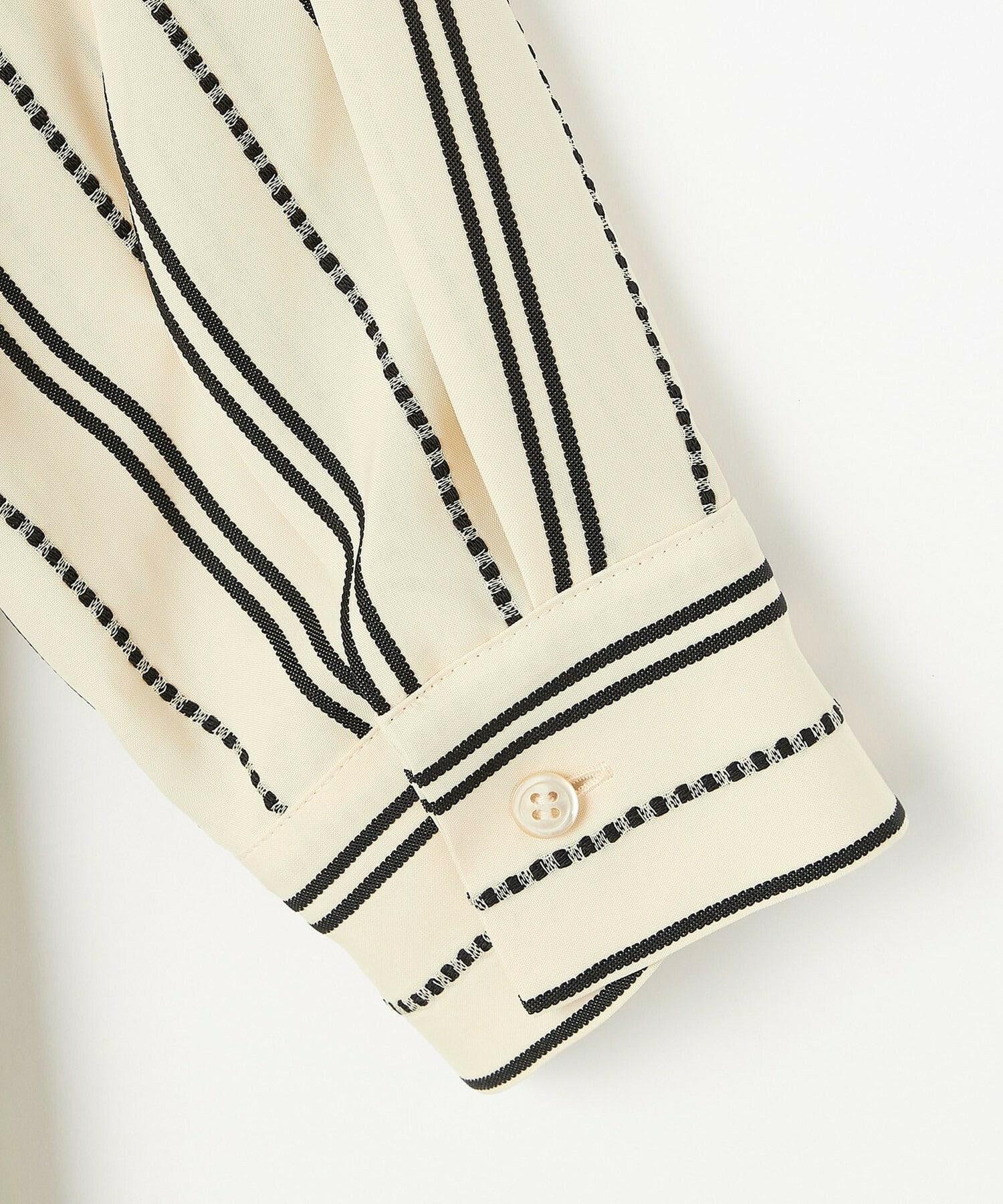 【MOGA Collection】MOGA Collection　レーヨンポリストライプワンピース 詳細画像 ホワイト×ブラック 26