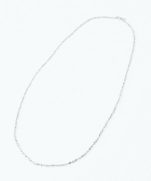 【MOGA】ロングメタルビーズネックレス 詳細画像 シルバー 2