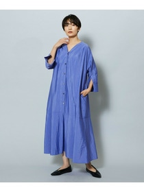 【MOGA】ナイロンクロスVネックワンピース 詳細画像 ブラック 10