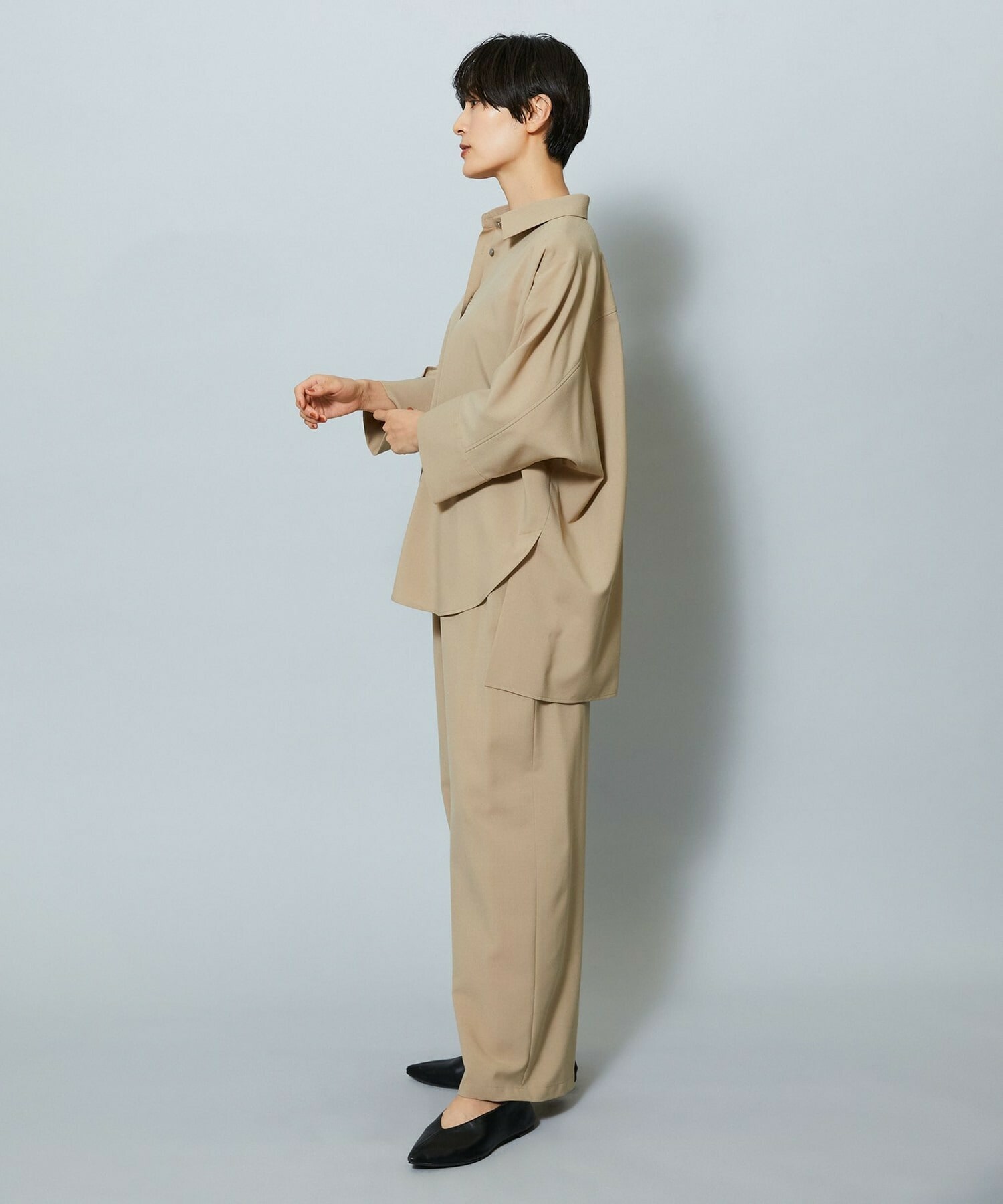 【MOGA】ドライトロドルマンシャツ 詳細画像 チャコールグレー 14