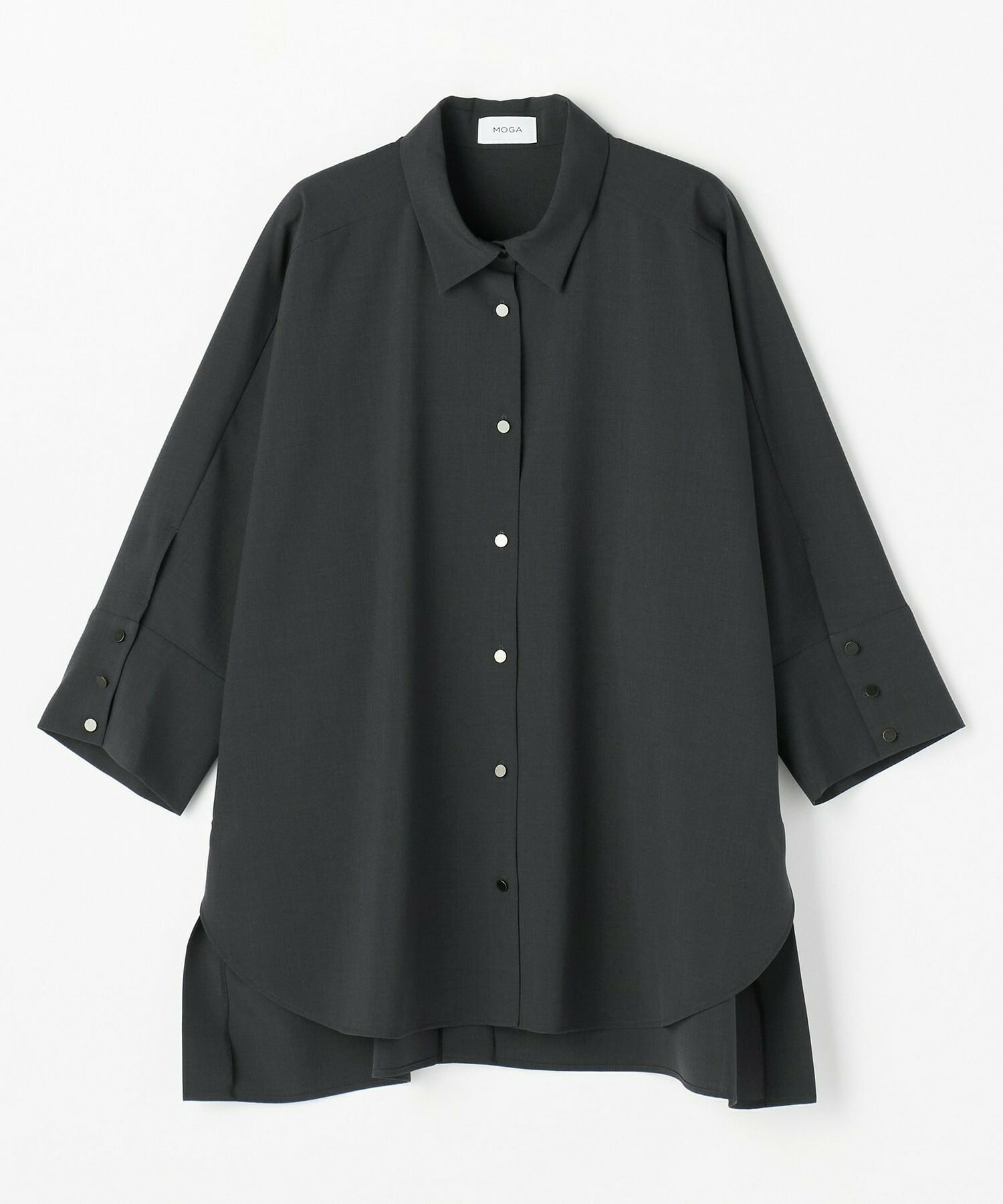 【MOGA】ドライトロドルマンシャツ 詳細画像 チャコールグレー 2