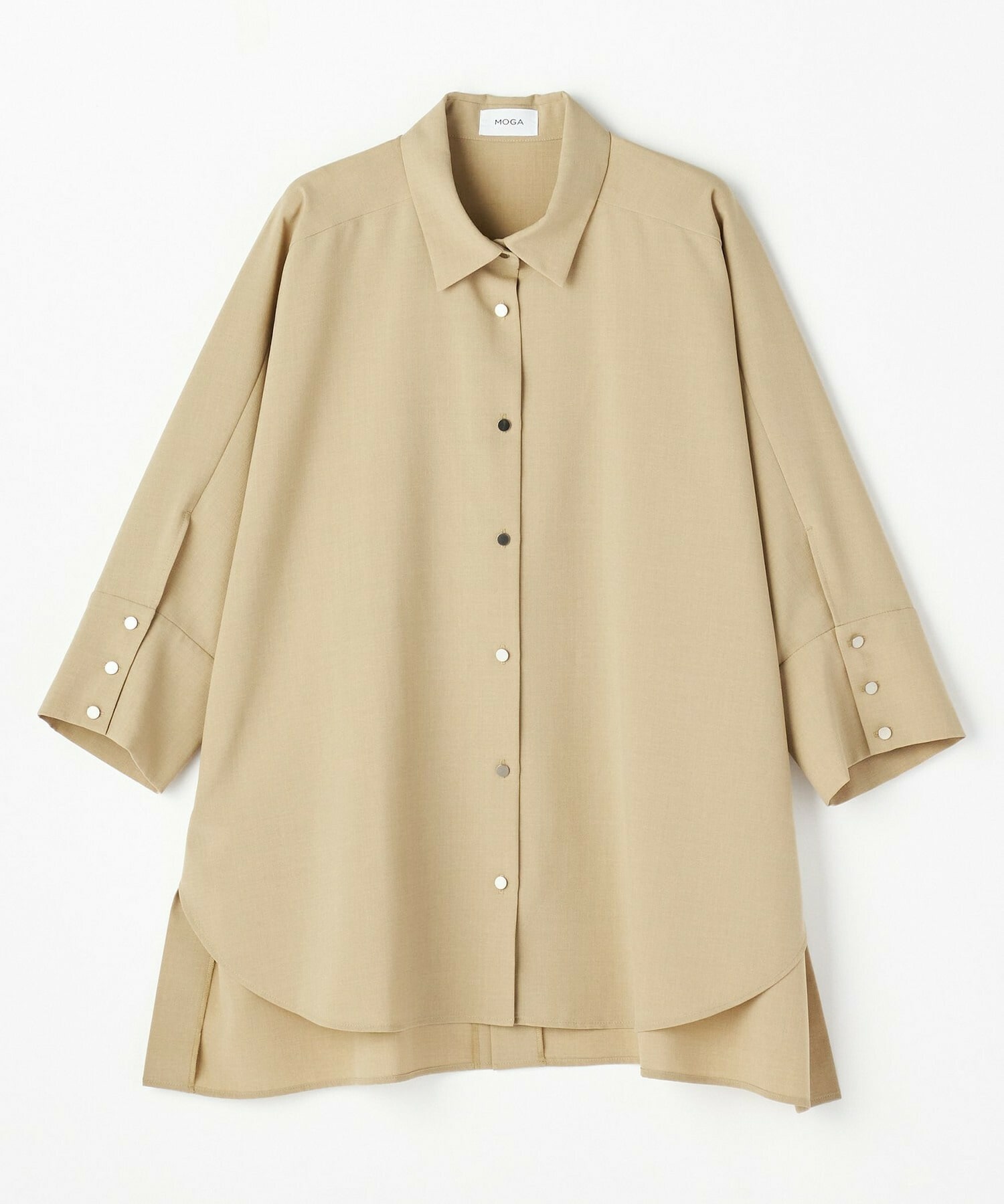 【MOGA】ドライトロドルマンシャツ 詳細画像 ベージュ 2