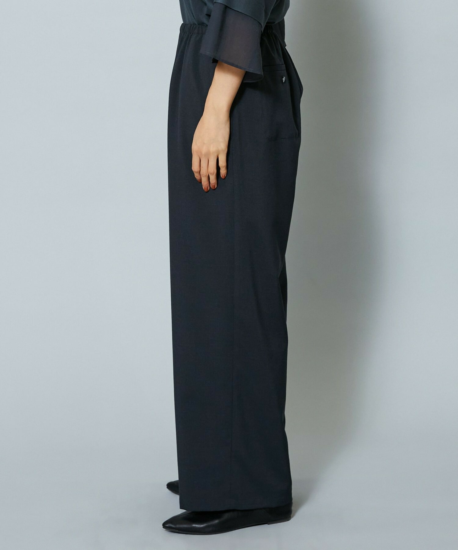 【MOGA】ドライトロワイドイージーパンツ 詳細画像 チャコールグレー 17