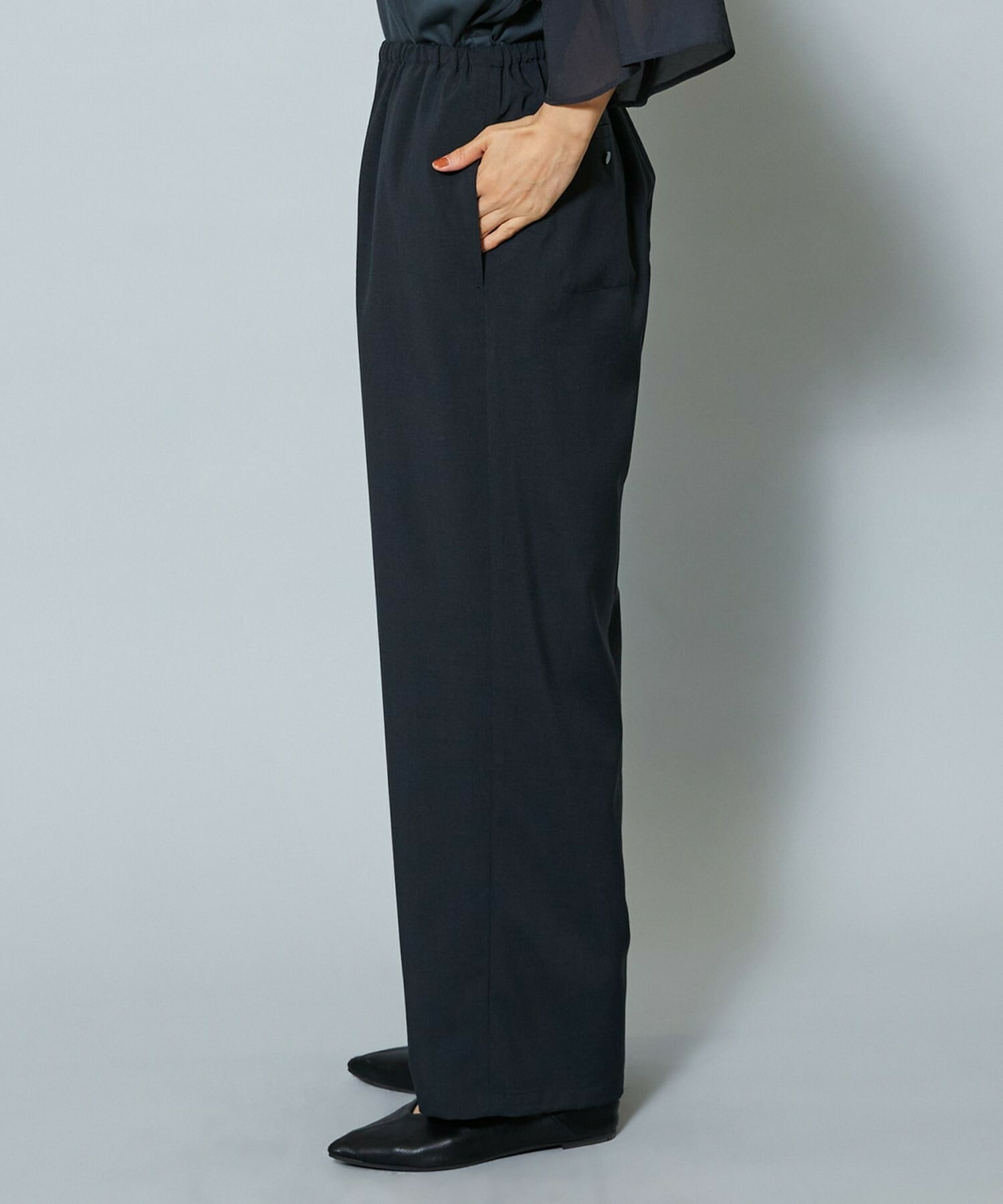 【MOGA】ドライトロワイドイージーパンツ 詳細画像 チャコールグレー 18