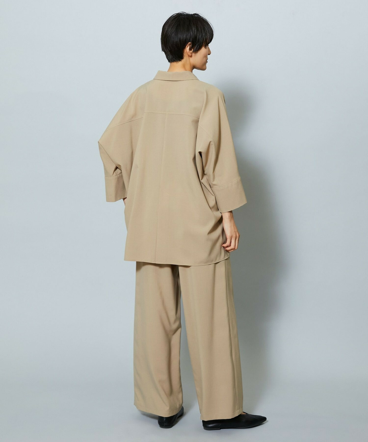 【MOGA】ドライトロワイドイージーパンツ 詳細画像 チャコールグレー 4