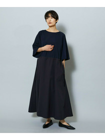 【MOGA】R/Nジャージードッキングフレアーワンピース 詳細画像 ブルー系その他 11