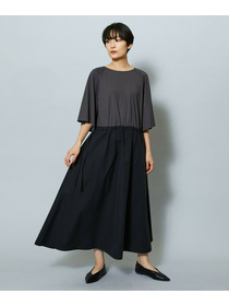 【MOGA】R/Nジャージードッキングフレアーワンピース 詳細画像 ブルー系その他 2