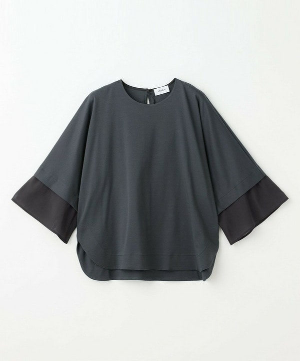 スーピマスムースブラウス 詳細画像 チャコールグレー 2