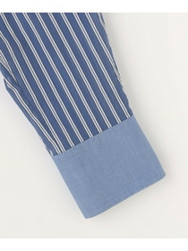 【MOGA】シアーメモリーストライプシャツブラウス 詳細画像 ブラック 24