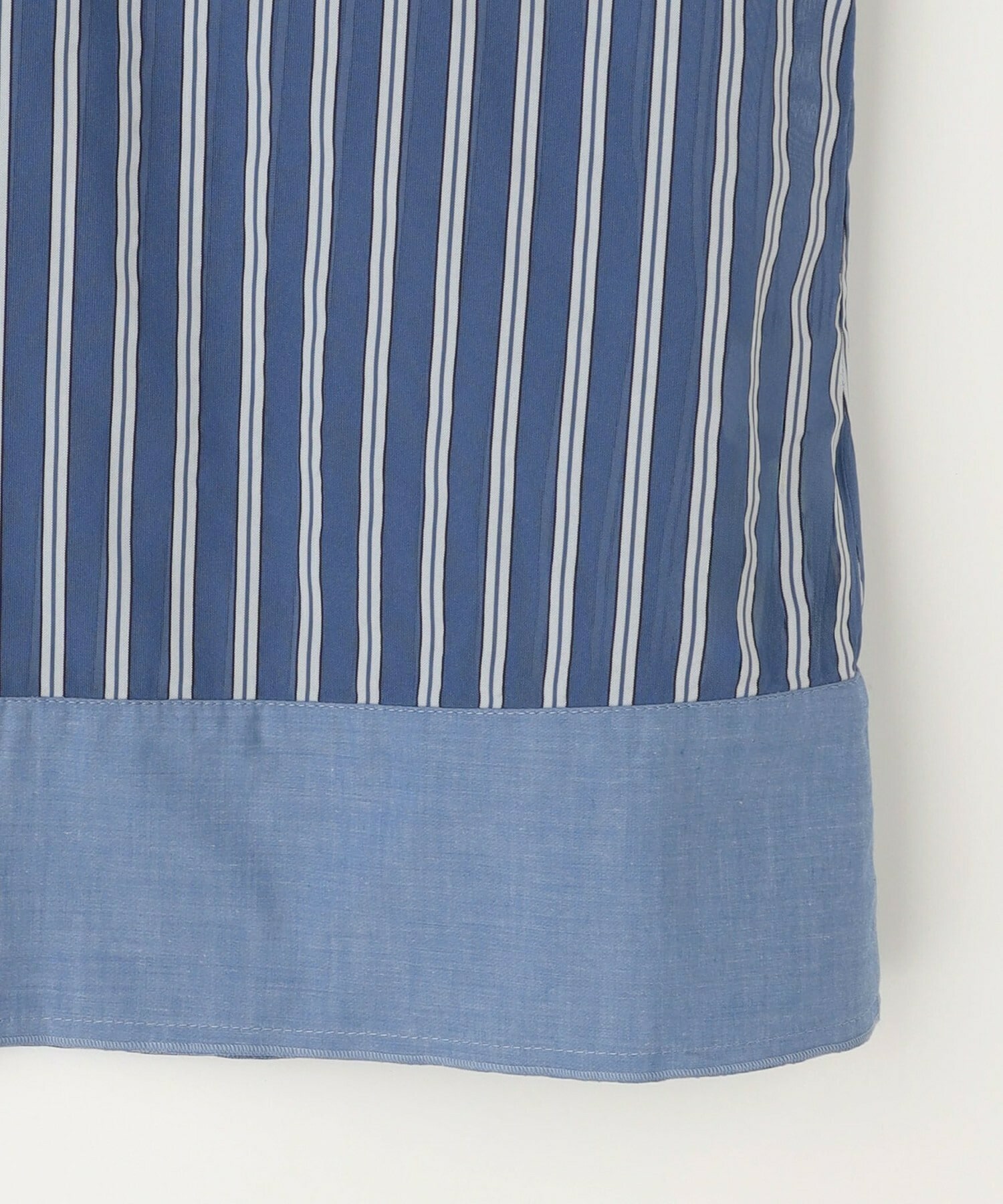 【MOGA】シアーメモリーストライプシャツブラウス 詳細画像 ブラック 25