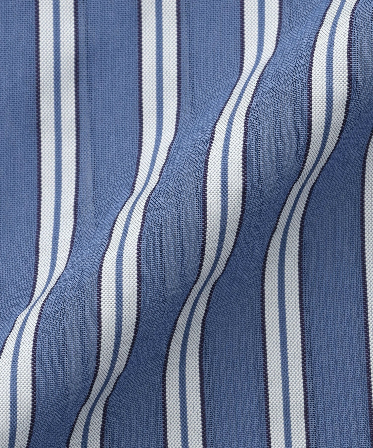 【MOGA】シアーメモリーストライプシャツブラウス 詳細画像 ブラック 26