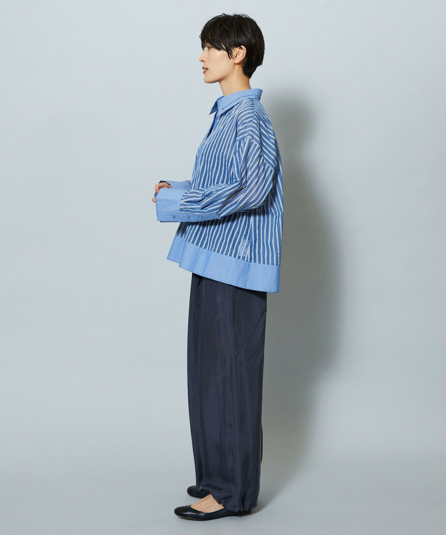 【MOGA】パウダリーキュプラパラシュートパンツ 詳細画像 ブラック 11